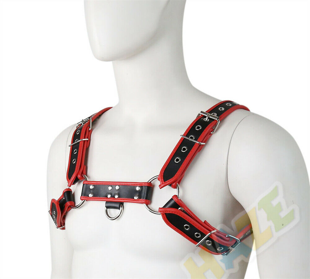 Sexy Men Leather Body Harness Belt Strap Tied Bondage Restraints Flirting New