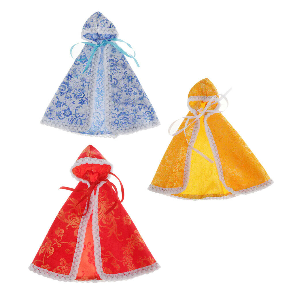 Lots 3 Cloak Costume Accessory for 1/6 Blythe Dollfie BJD Dress Up Outfits