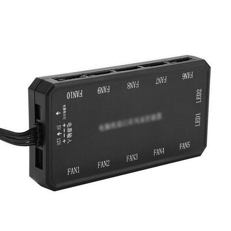 RGB LED Computer Case PC Cooling Fan Controller + RF Wireless Remote Control