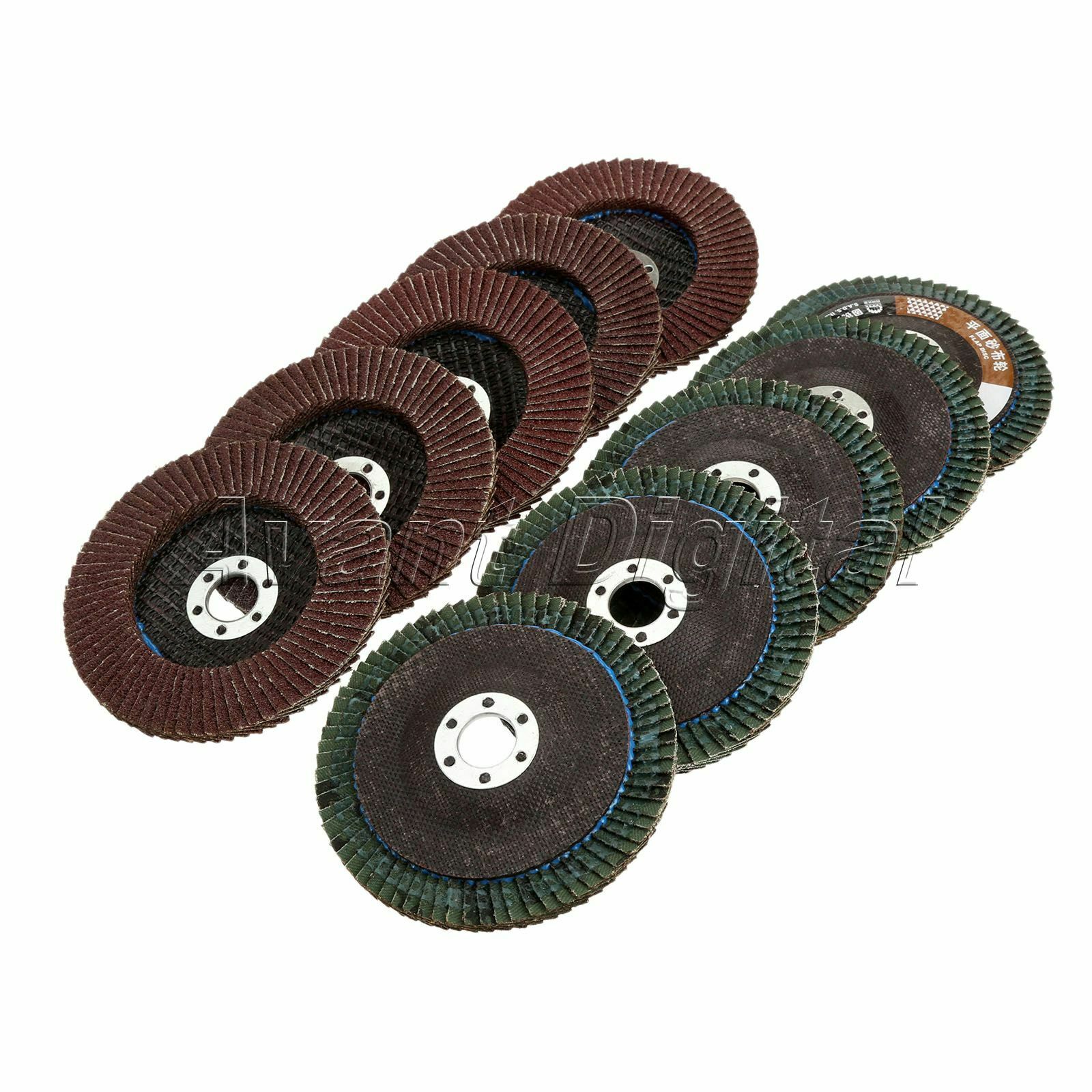 10x Aluminum oxide 60 Grit 4" Abrasive Flap Sanding Disc Grinding Flap  Wheel