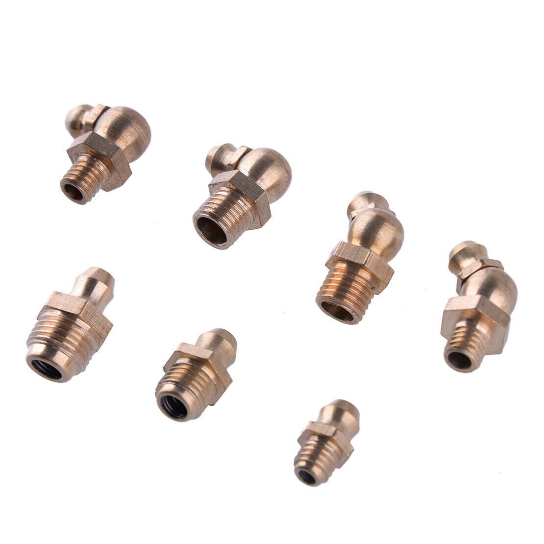 140pcs Brass Metric Hydraulic Lubrication Grease Zerk Fittings Assortment Set A3