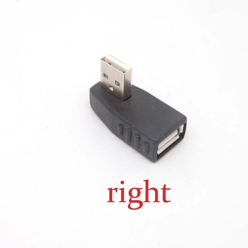 10pcs USB 2.0 A Male to Female Extension Cable 90 Degree right Angle Adapter