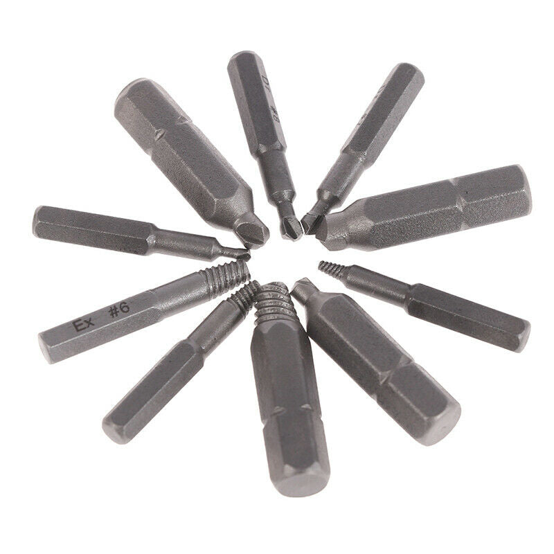 22Pc/set Damaged Screw Extractor Drill Bits Guide Set HSS Broken Speed OutL Pb