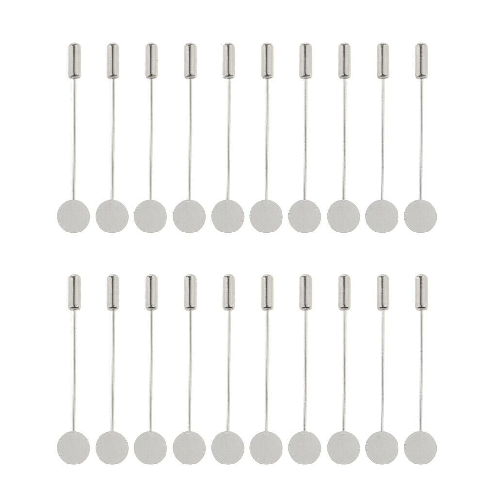20pcs Hat Lapel Stick Pin Badge DIY Suit Women Collar Brooch Pin Brooch Part