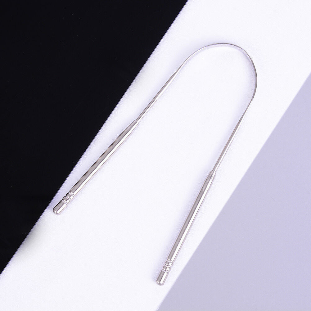 Stainless Steel Tongue Scraper Cleaner Fresh Breath Cleaning Tongue Care  JCBD
