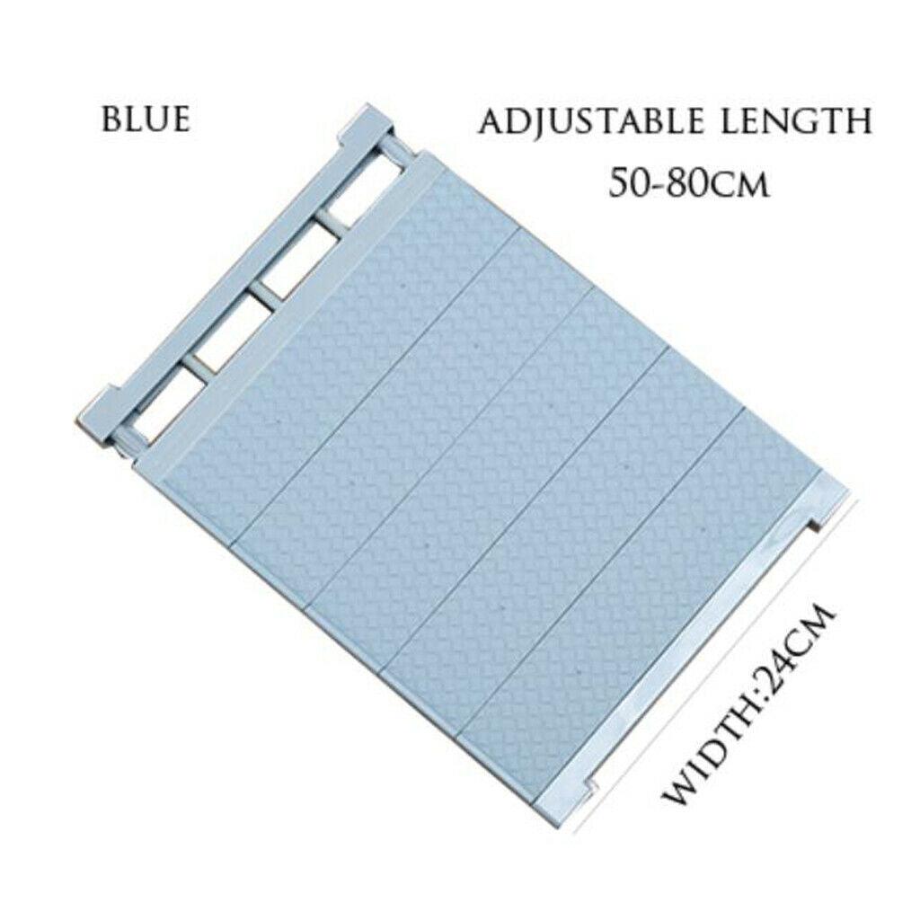 Pack 2 Closet Tension Shelf & Rod Expandable Storage Rack Organizer Divider