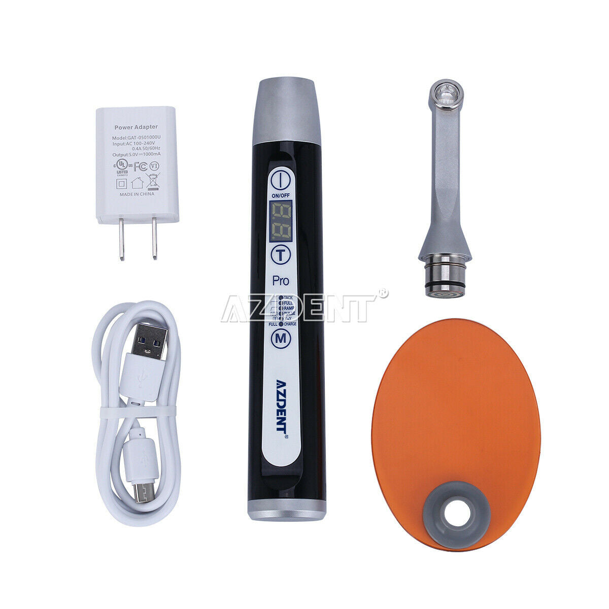 Black Dental Wireless LED PRO105 Curing Light Lamp 1 Second Curing High Power