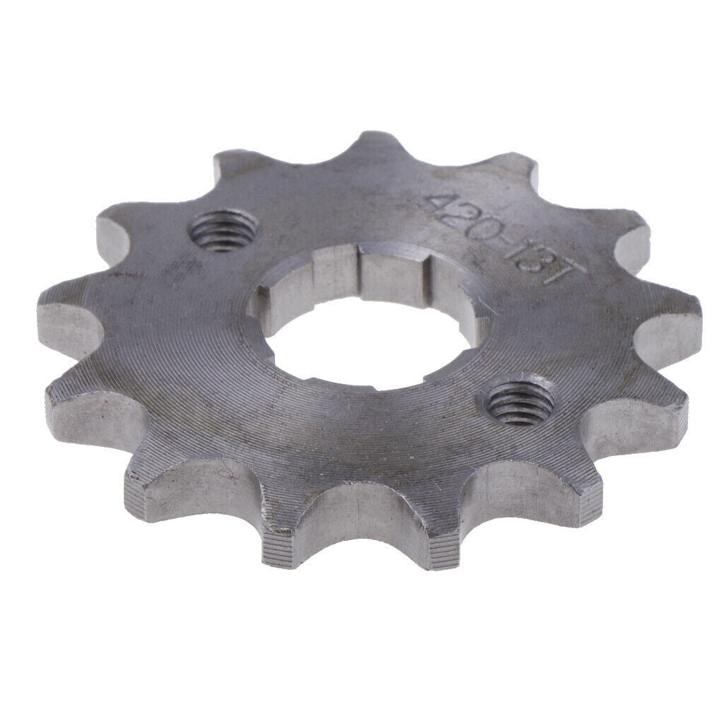 2x13T 13 Teeth 20mm 420 Chain Front Sprocket Cog for 125/140cc Pit Dirt Bike