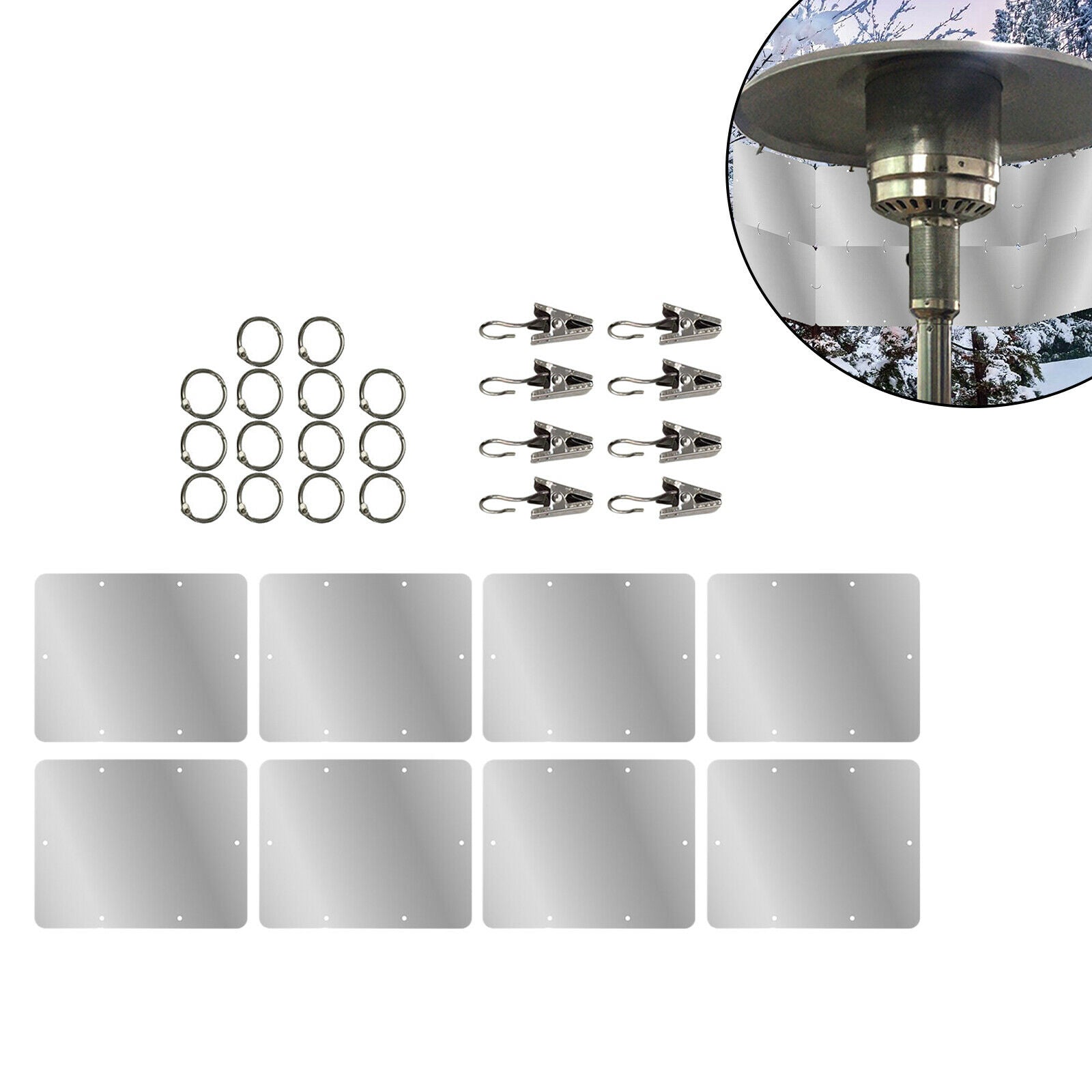 Heat Focusing Reflector Foldable Round Natural Gas Natural Gas Heaters