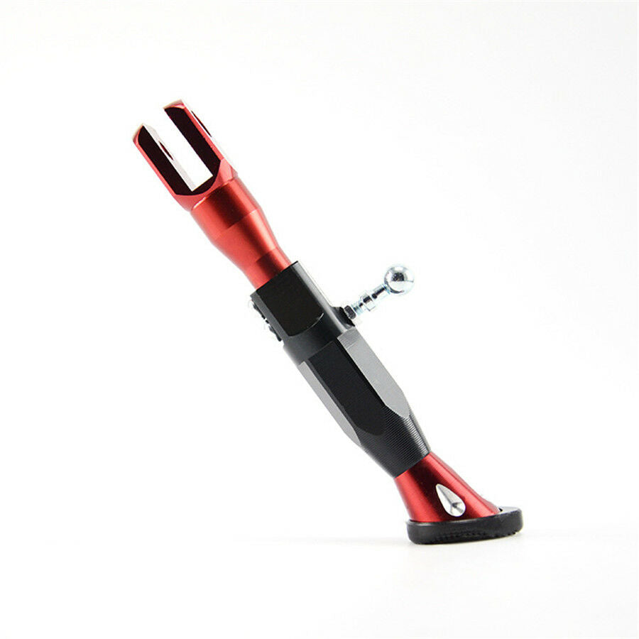 1 Pcs Motorcycle Side Kickstand 21-25CM Height Adjustable CNC Aluminum Alloy