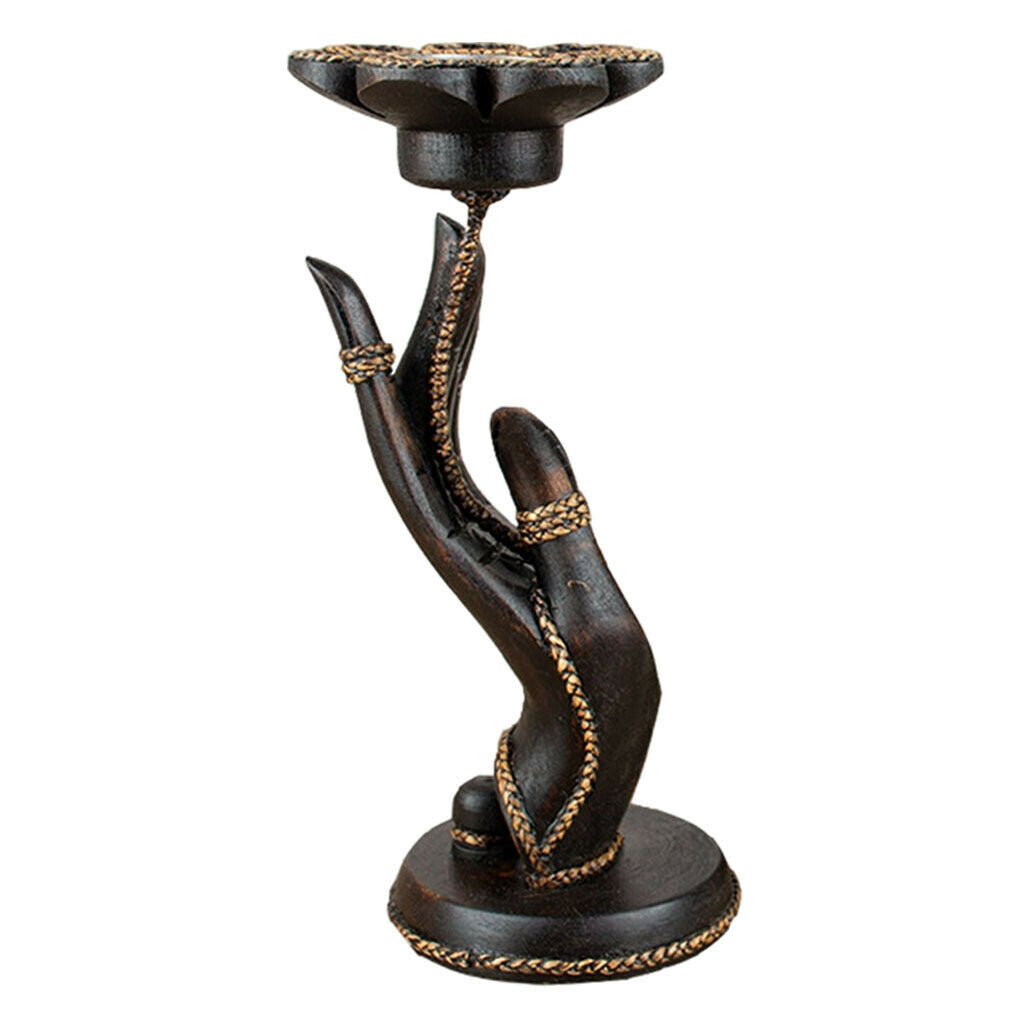 Handmade Creative Buddha Tea Light Candle Holder Retro Ornaments Living Room