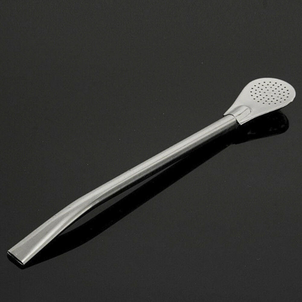 Pro Stainless Steel Tea Drinking Mate Straw Gourd Yerba Bombilla Filter Spoon