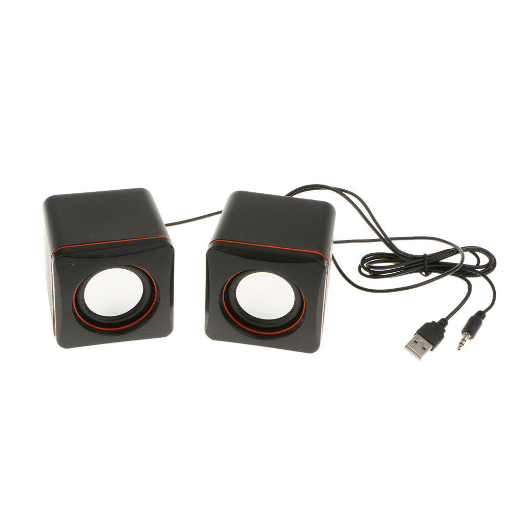 USB Cable Powered Stereo Computer Speaker High Quality Multipurpose Accessories