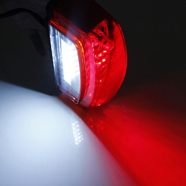 12V Universal 21 LED Motorcycle Rear Tail Brake Light Running License Plate Lamp