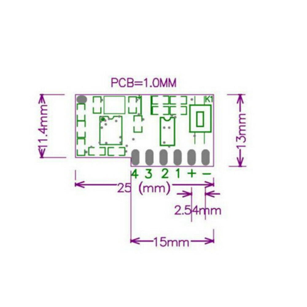 Low Power Decoding Module + Rolling Code Metal Four Button Remote Control