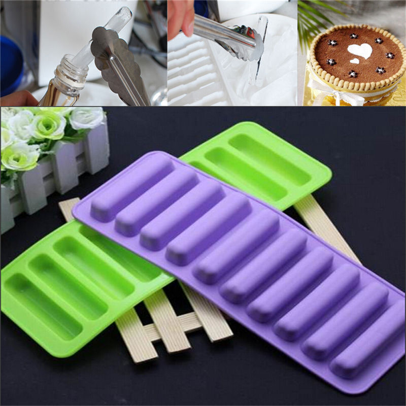 Silikonzylinder Eiswürfelschale Gefrierform Pudding Jelly Schokoladenfor.l8