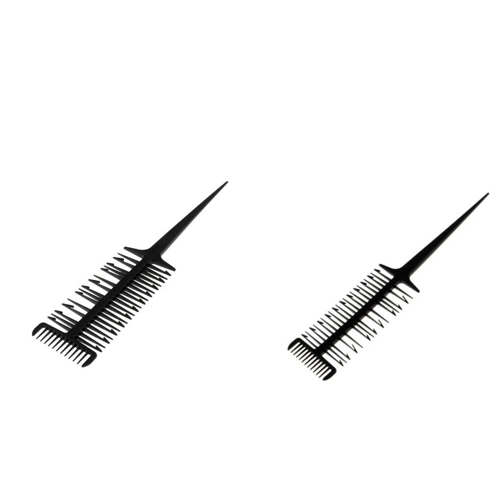 2x Sectioning Weave Highlighting Foiling Hair Comb Hair Combs Tool Rat Tail