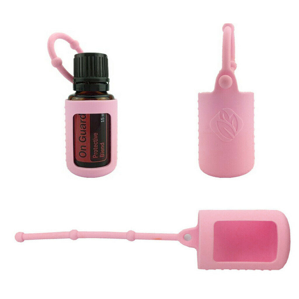 6pcs Silicone 15ml Roller Bottle Holder Sleeve Essential Oil Carrying Case