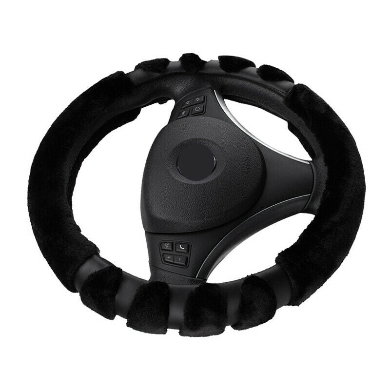 Universal Car Interior Steering Wheel Cover 38CM 15'' Warm & Soft Accessories