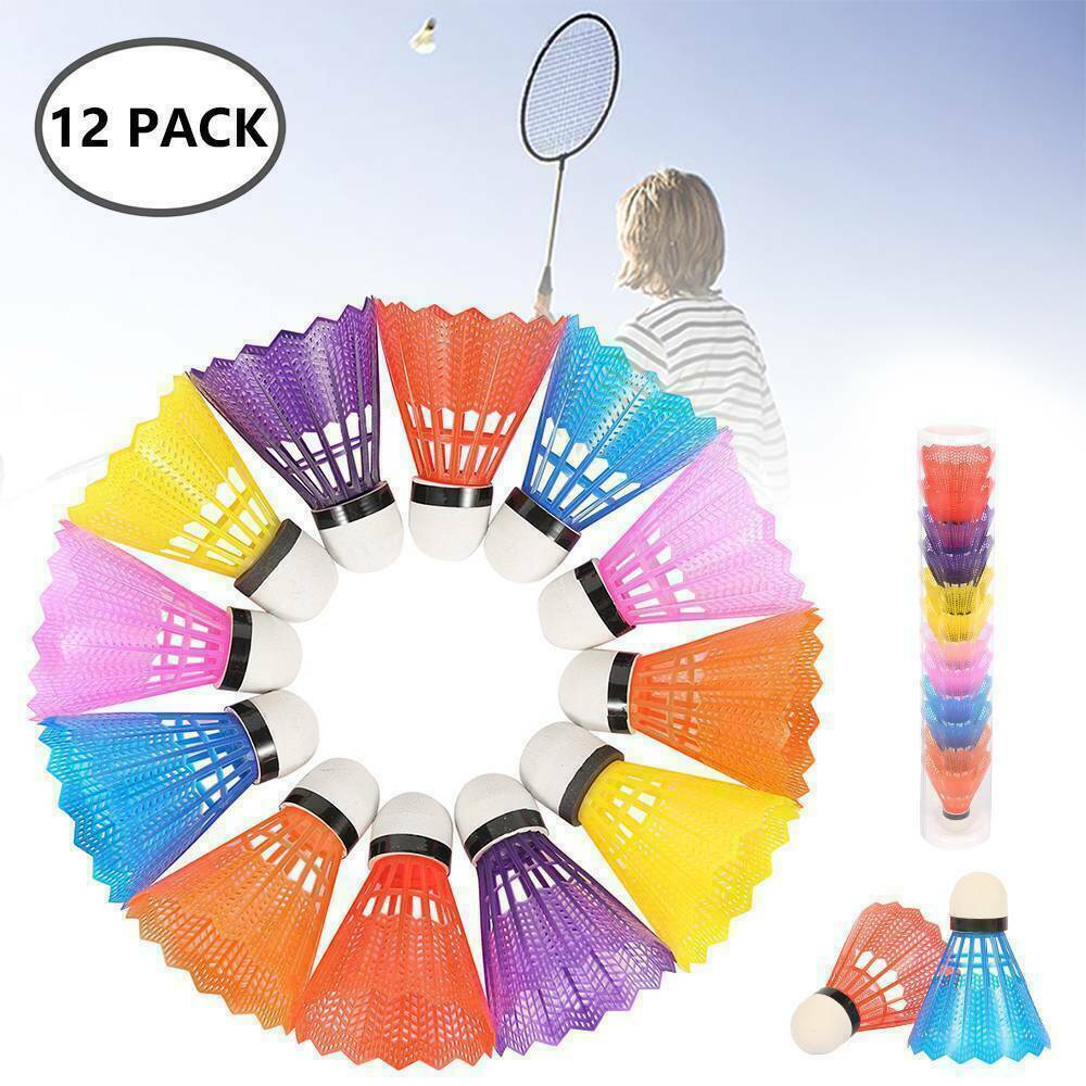 12Pcs Colorful Shuttlecocks Leisure Balls Foam Badminton Fitness Sport Games US