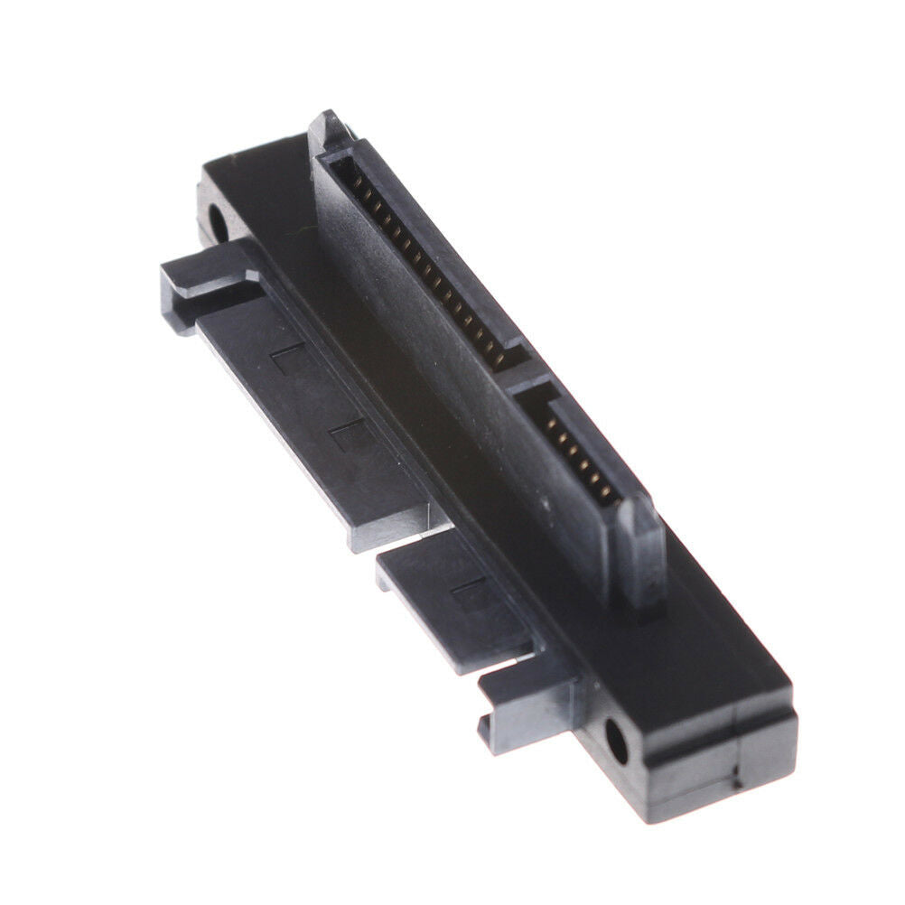 Black SATA 7 + 15 Pin 22 Pin Male to 22 Pin Female Right Angle Convertor F.l8