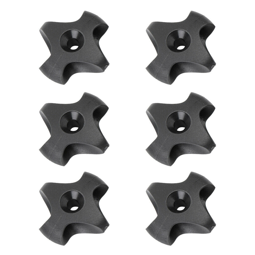 6 Pieces Black Nylon Deck Line Guide Canoe Marine Boat Kayak Fitting