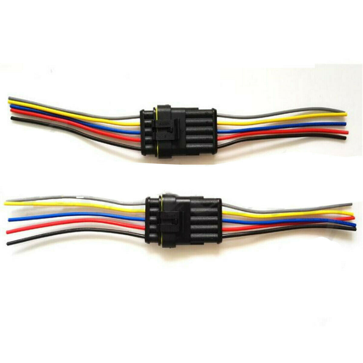 One Set 5 Pin Way Car Waterproof Electrical Connector Plug with Wire AWG Termina