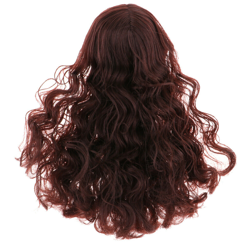 Fashion Head Sculpt with Brown Hair for 1/6 , Piece of