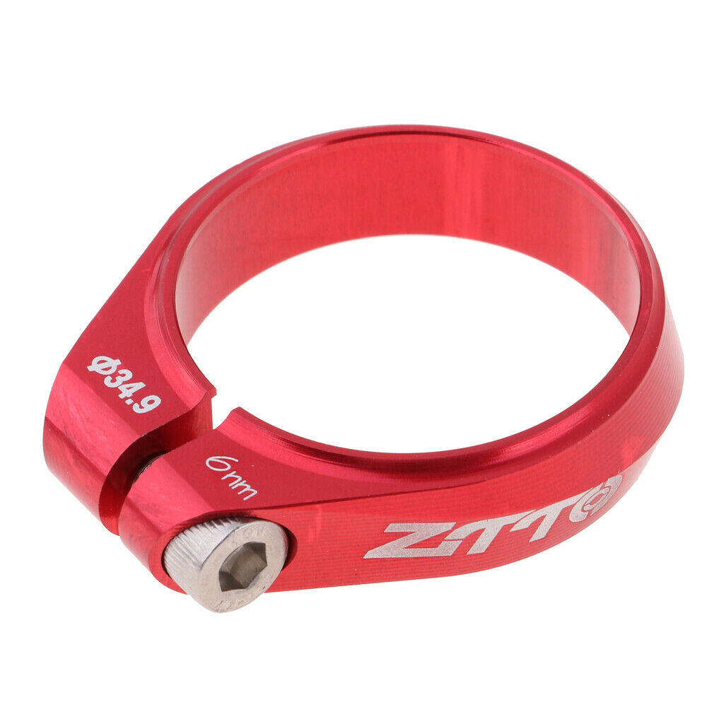Bicycle Seat Post Clamp Tube Clip Quick Release Seats Post Holder Clip Red