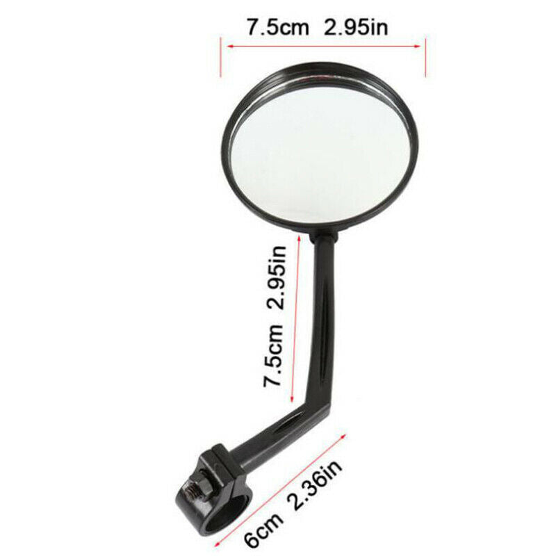 1 Pair Cycling Riding Bicycle Bike Reflector Mirror 360 Rotation Rearview.l8