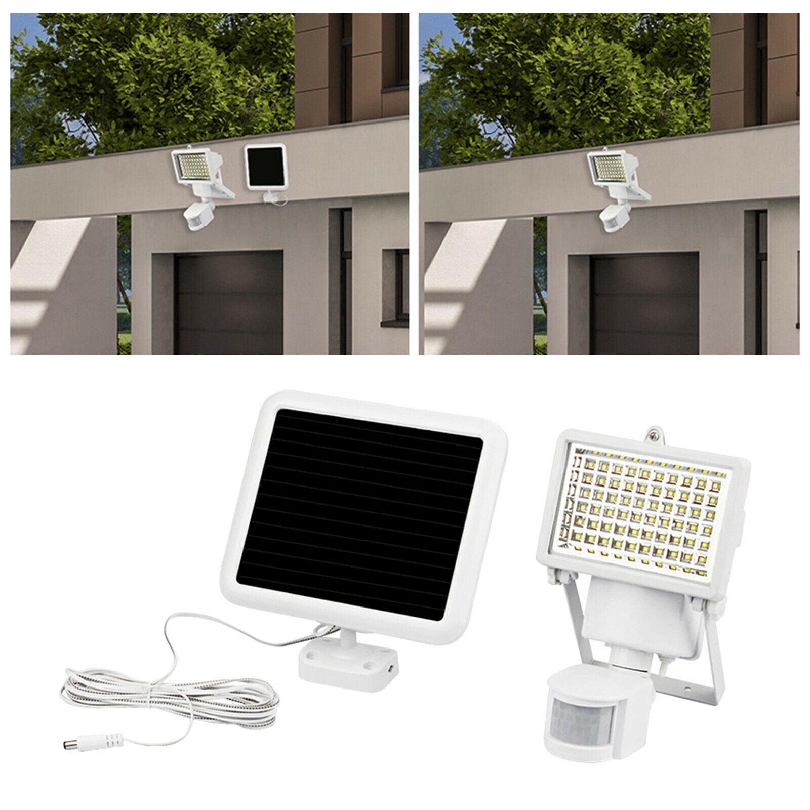 LED Solar Power Street Light Outdoor Garden Porch Wall Lights for Farmhouse