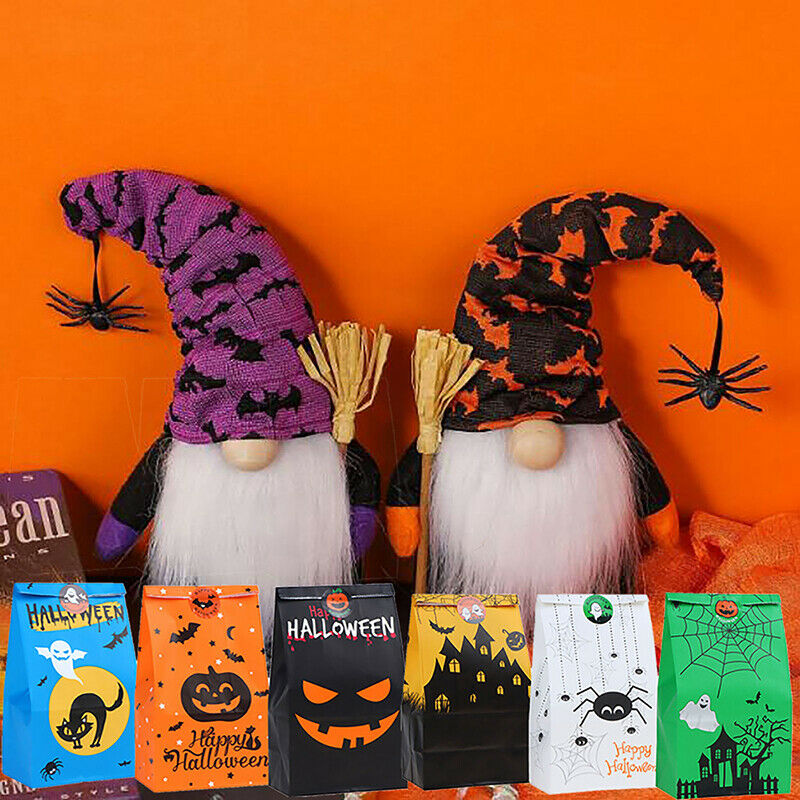48 Pcs Halloween Paper Gift Trick or Treat Bags Party Favor Candy B RaJ FT