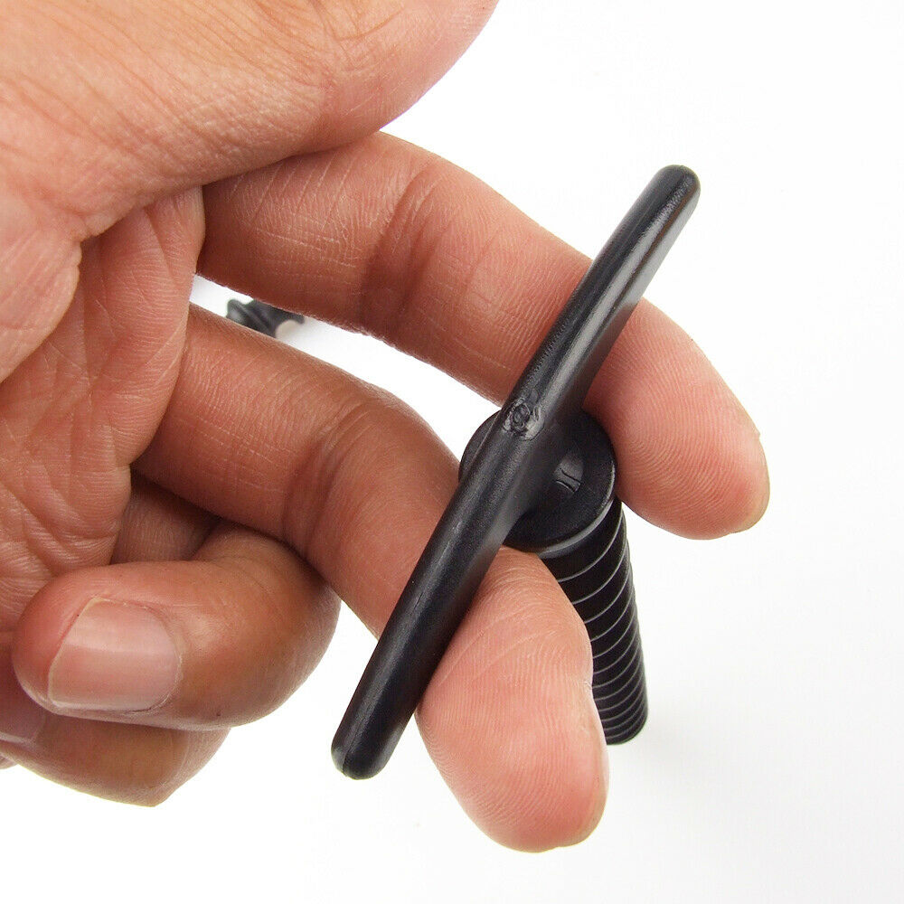 5pcs Black Plastic Spiral Camping Awning Tent Anchor Ground Stakes Pegs Pins