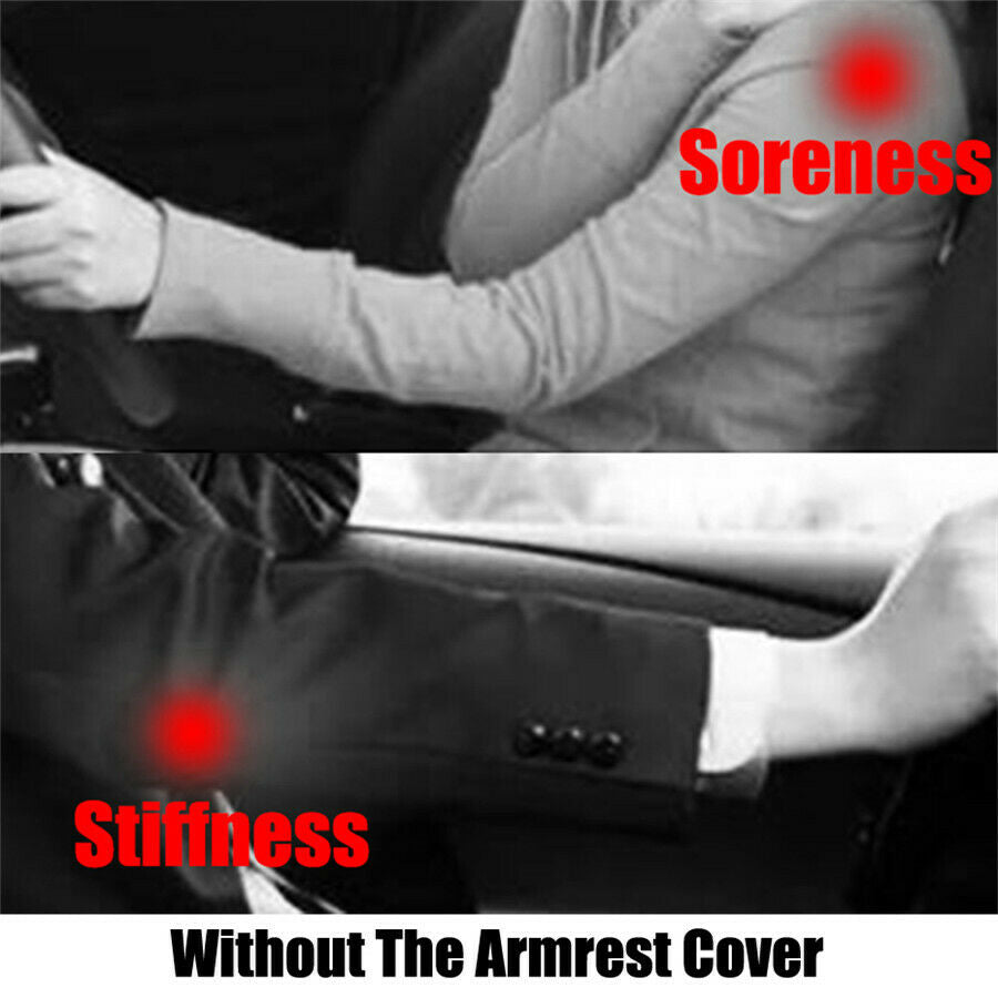 Car Center Console Armrest Pad Arm Rest Protective Case with Phone Storage Bag
