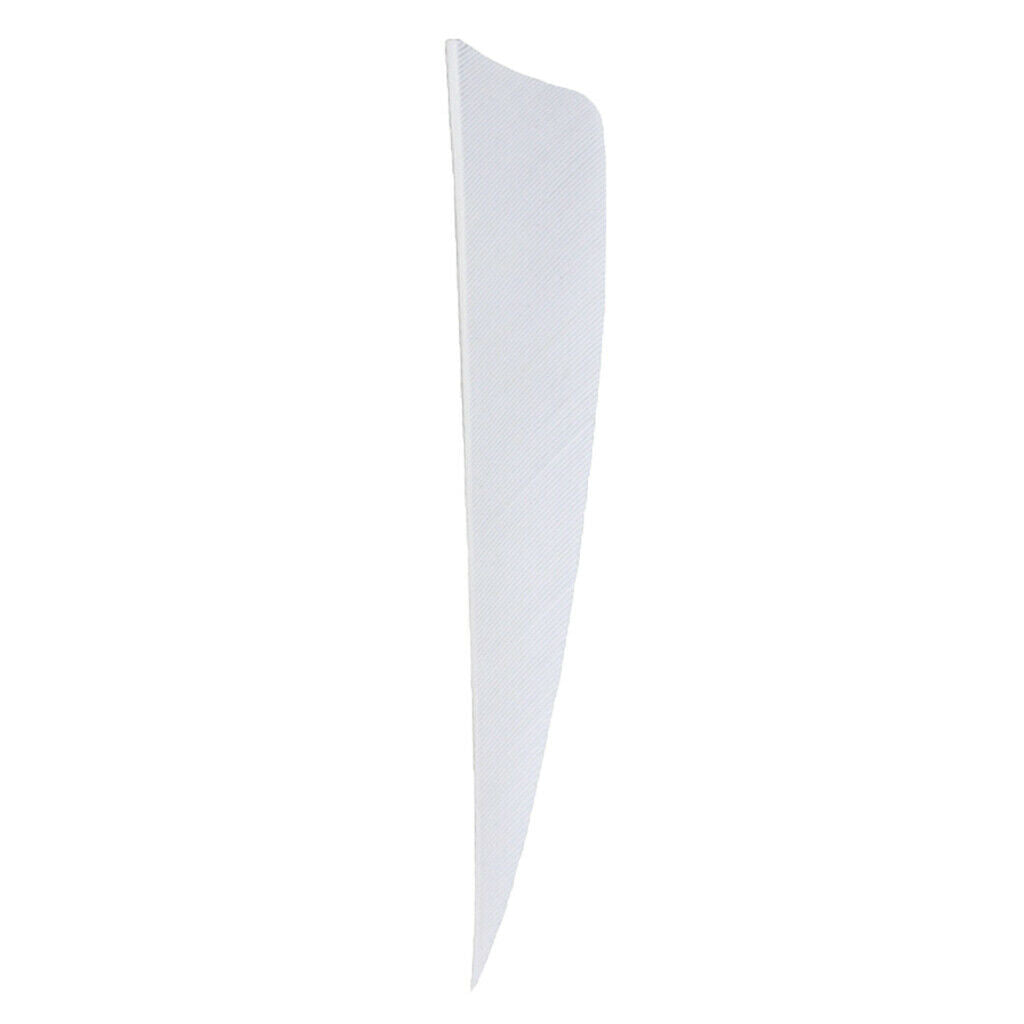 12 Pieces 4 Inch Archery Arrow Feathers Fletchings Vanes White