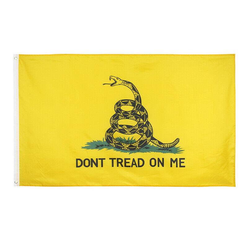 Don't Tread On Me Gadsden Flag Canvas Header Tea Party Flags Polyester 3 .l8