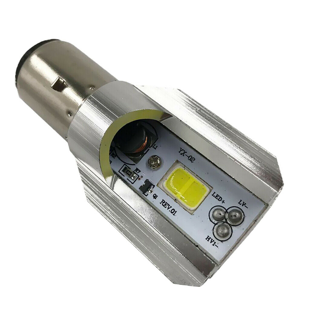 BA20D LED Headlight Blub Light 12-60V 12W COB Motorcycle Motorbike Scooter