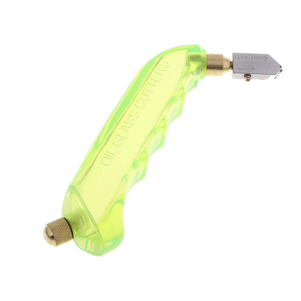 Grip Glass Cutter with Oil Reservoir Glass Cutting Tools Light Green