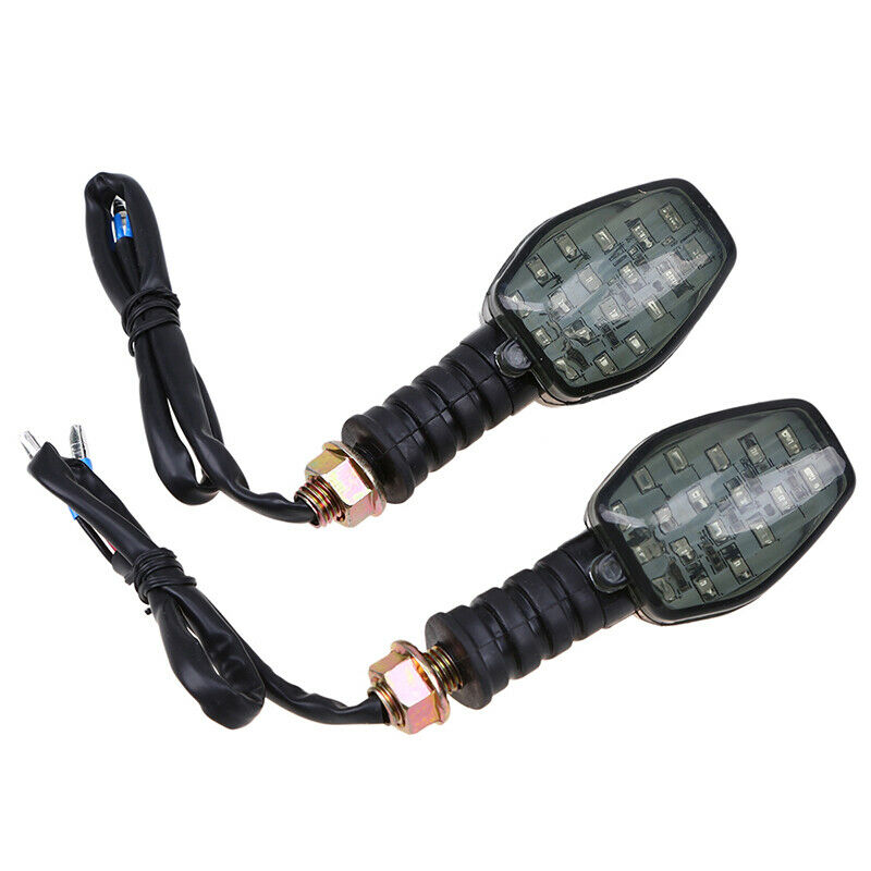 LED 10mm Amber Turn Signals 12V Indicators M10 Blinker Universal For Motorcycle