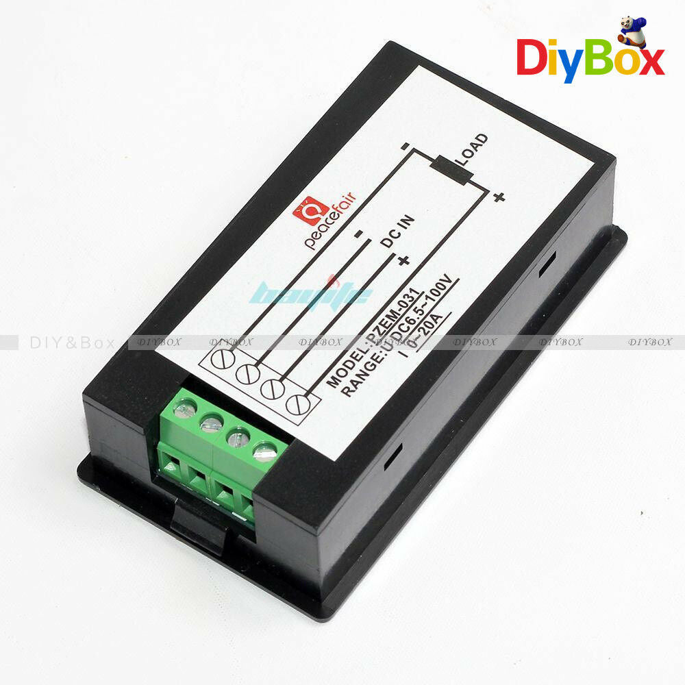 DC 20A 100V LCD Digital Volt Voltage Watt Current Power Meter Ammeter Voltmeter