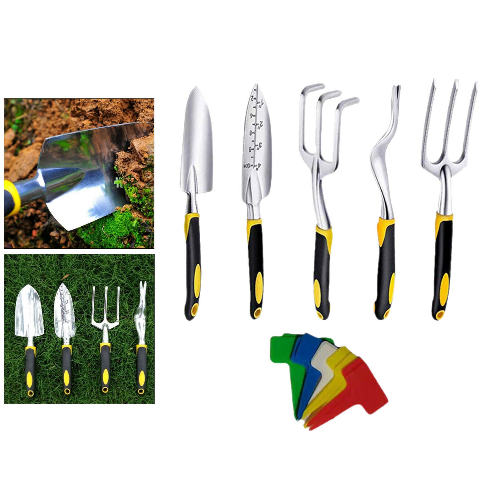 5 Pieces Heavy Duty Gardening Supplies Gifts Trowel Weeding Fork Weeder