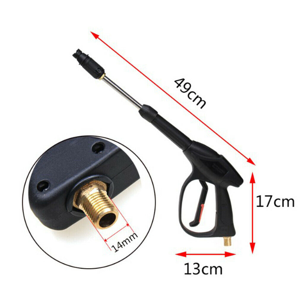 High Pressure Washer Gun Car Wash Water Gun  Small short water gun 49cm