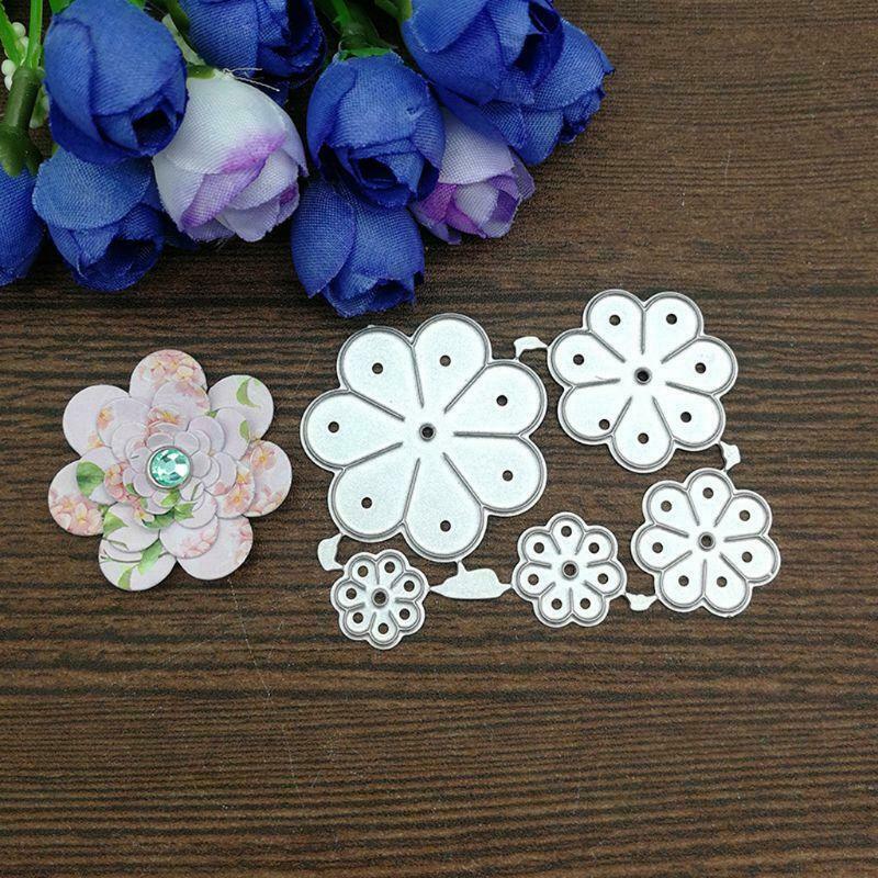 Flower Petals Metal Cutting Dies Stencil Scrapbooking DIY Album Stamp Paper Card