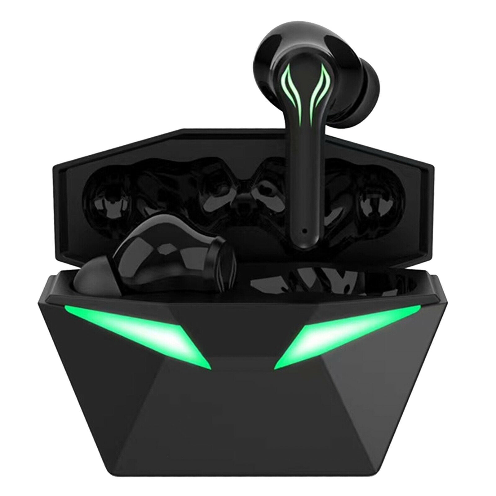 Wireless Bluetooth 5.1 In-Ear Gaming Earbuds Cool Light Touch Control w/Mic