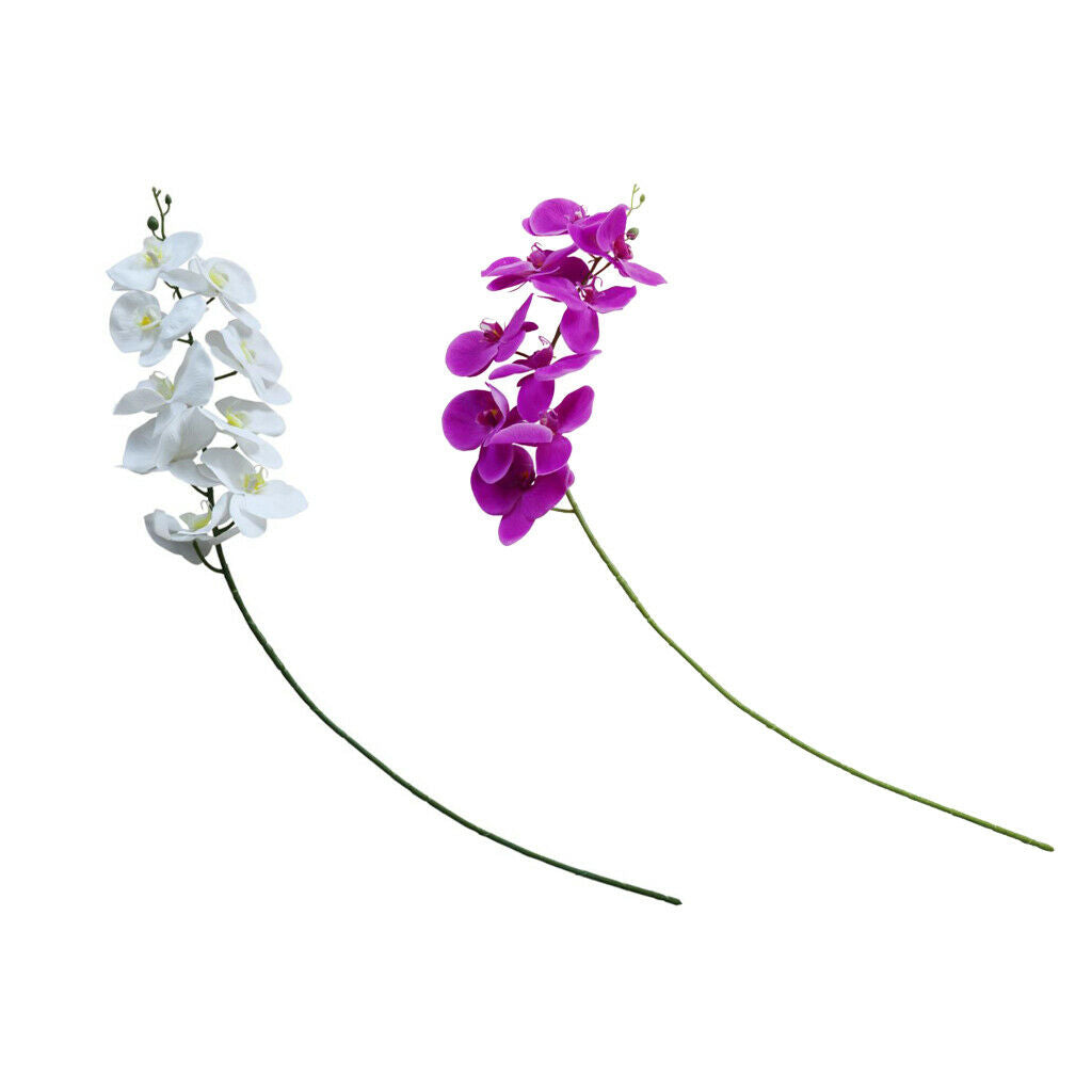 Artificial Silk Butterfly Orchid Bouquet DIY Wedding Decor White