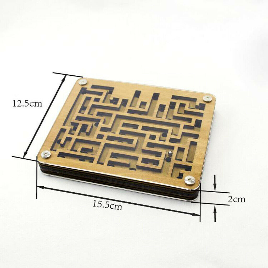 Wooden Maze Game Board Labyrinth Game Balance Board Table Maze Puzzle Game