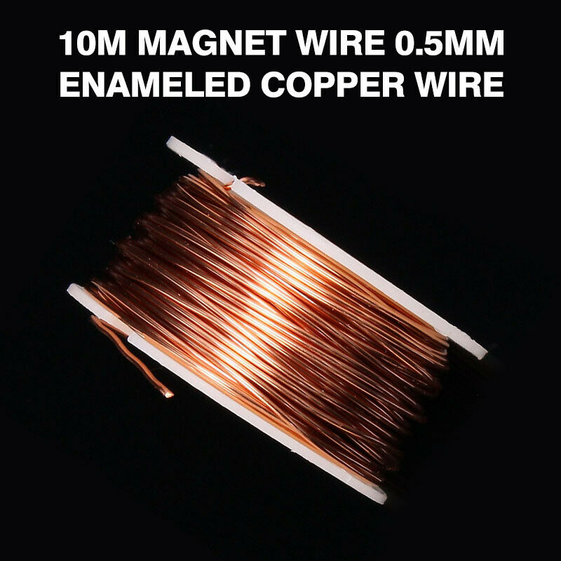10m Magnet Wire 0.5mm Enameled Copper Wire Magnetic Coil Winding For Making NEW