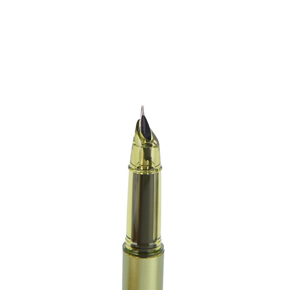 1X Plastic Calligraphy Fountain Pen Ink Pen For Writing Gift Korean Stati.l8