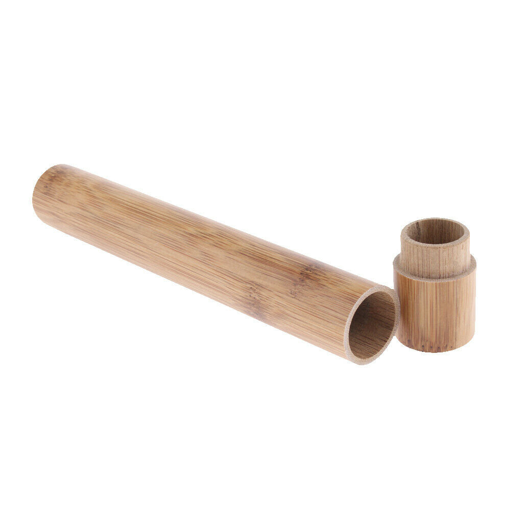 Natural Bamboo Travel Toothbrush Case Tooth Brush Protect Holder Organizer