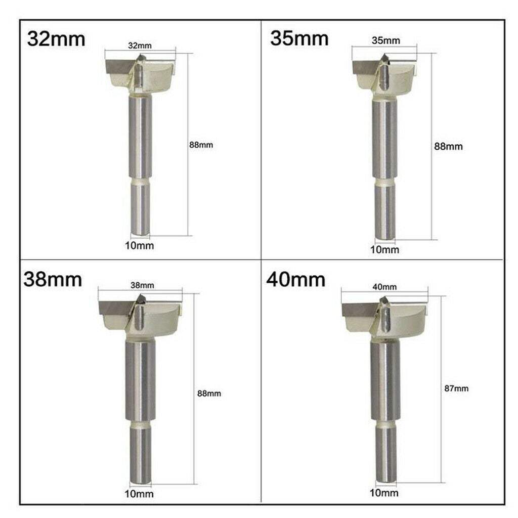 Carbide Tipped   Drill Bits (28mm) Cutter Dia. 10mm shank, Carpentry